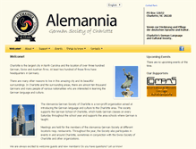 Tablet Screenshot of alemanniasociety.org